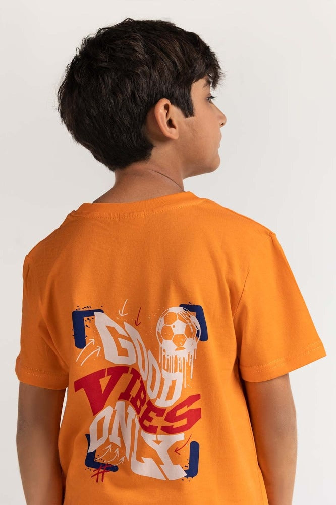 Junior Boy Coral Printed Tee JB-TS-SS24-028