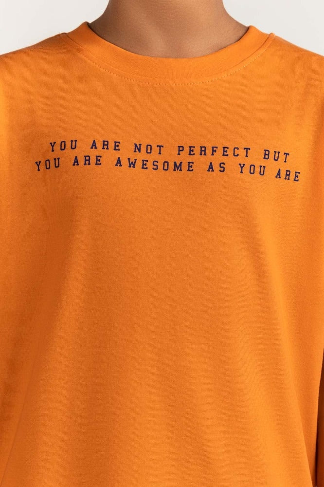 Junior Boy Coral Printed Tee JB-TS-SS24-028