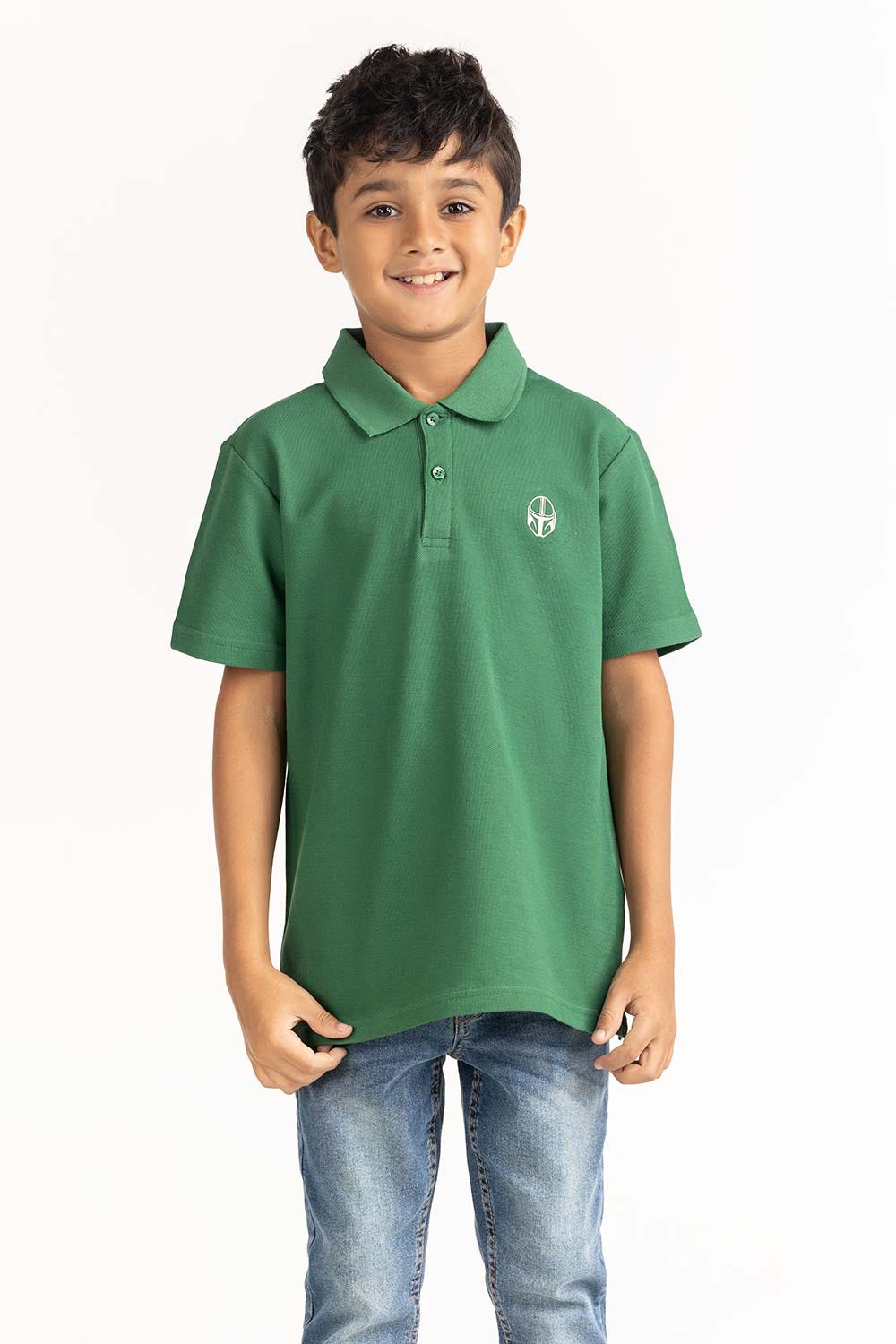 Junior Boy Green Polo 231-313-041 B