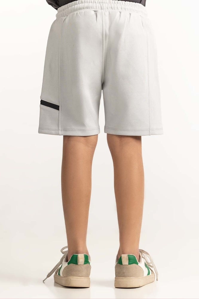 Junior Boy Grey Basic Short JB-SHT-SS24-008