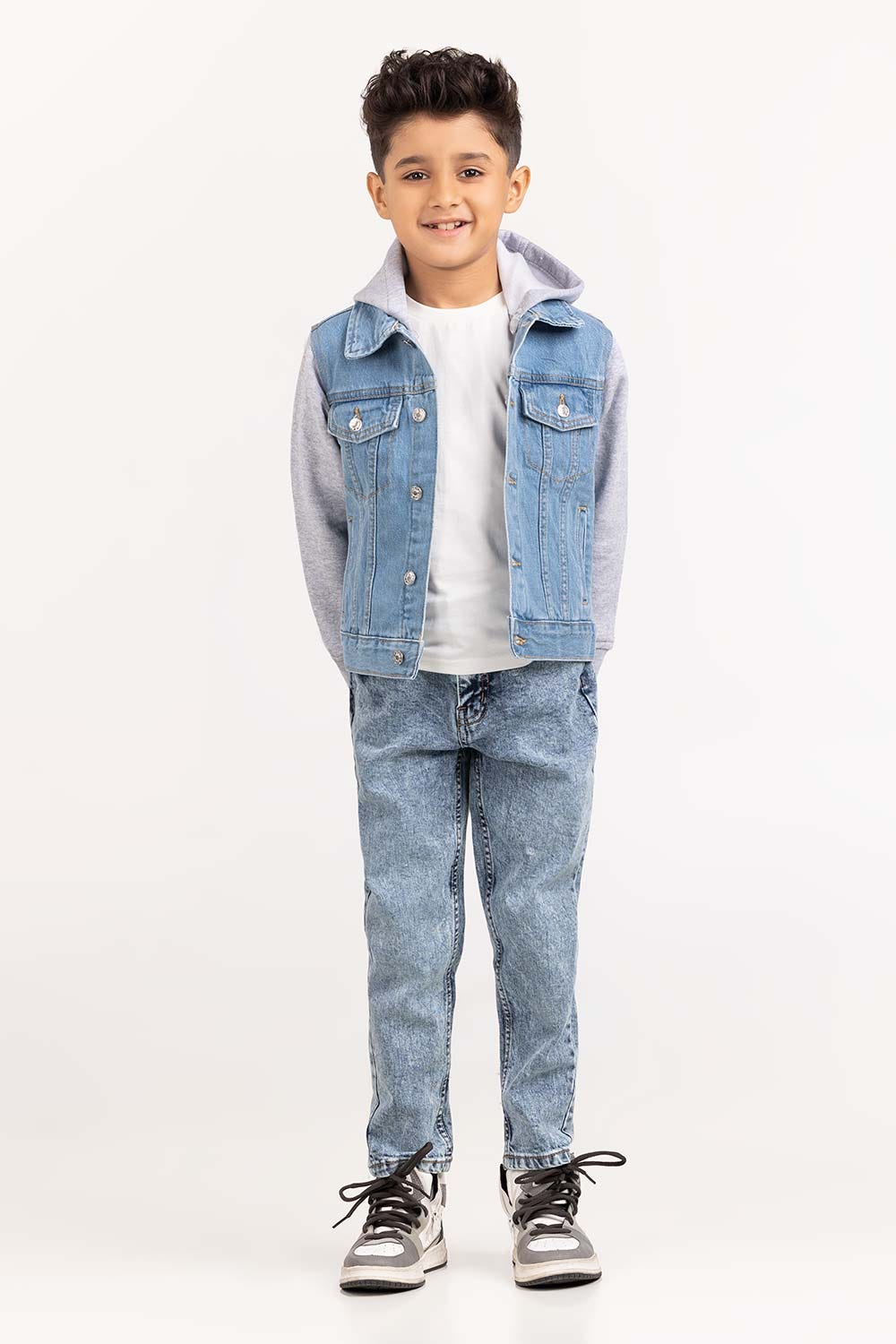Junior Boy Light Blue Denim Jacket 224-310-045