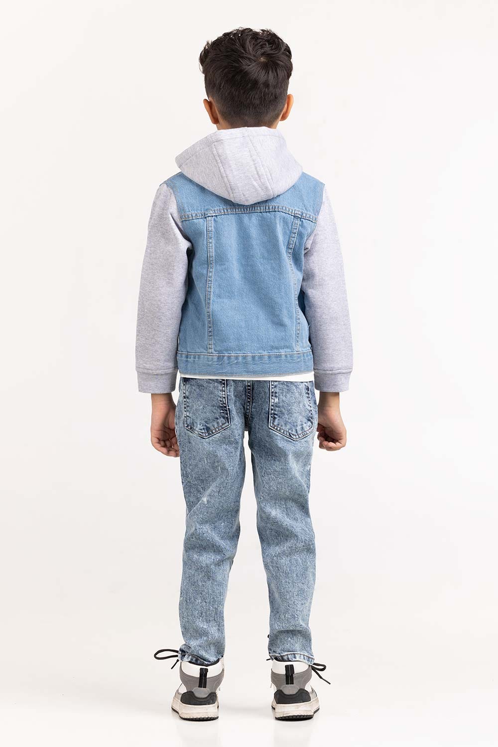 Junior Boy Light Blue Denim Jacket 224-310-045