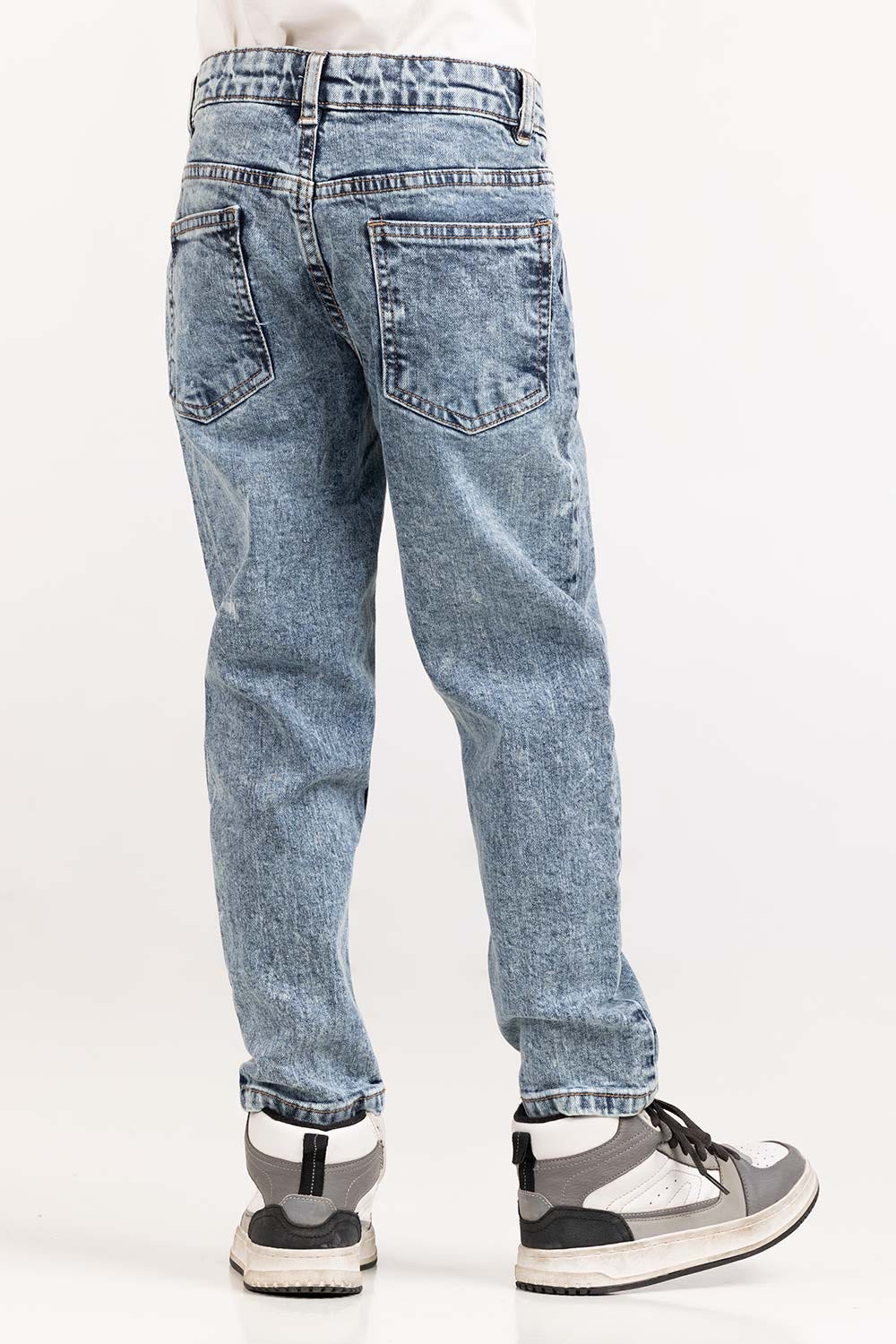 Junior Boy Light Blue Denim Jeans 224-321-007