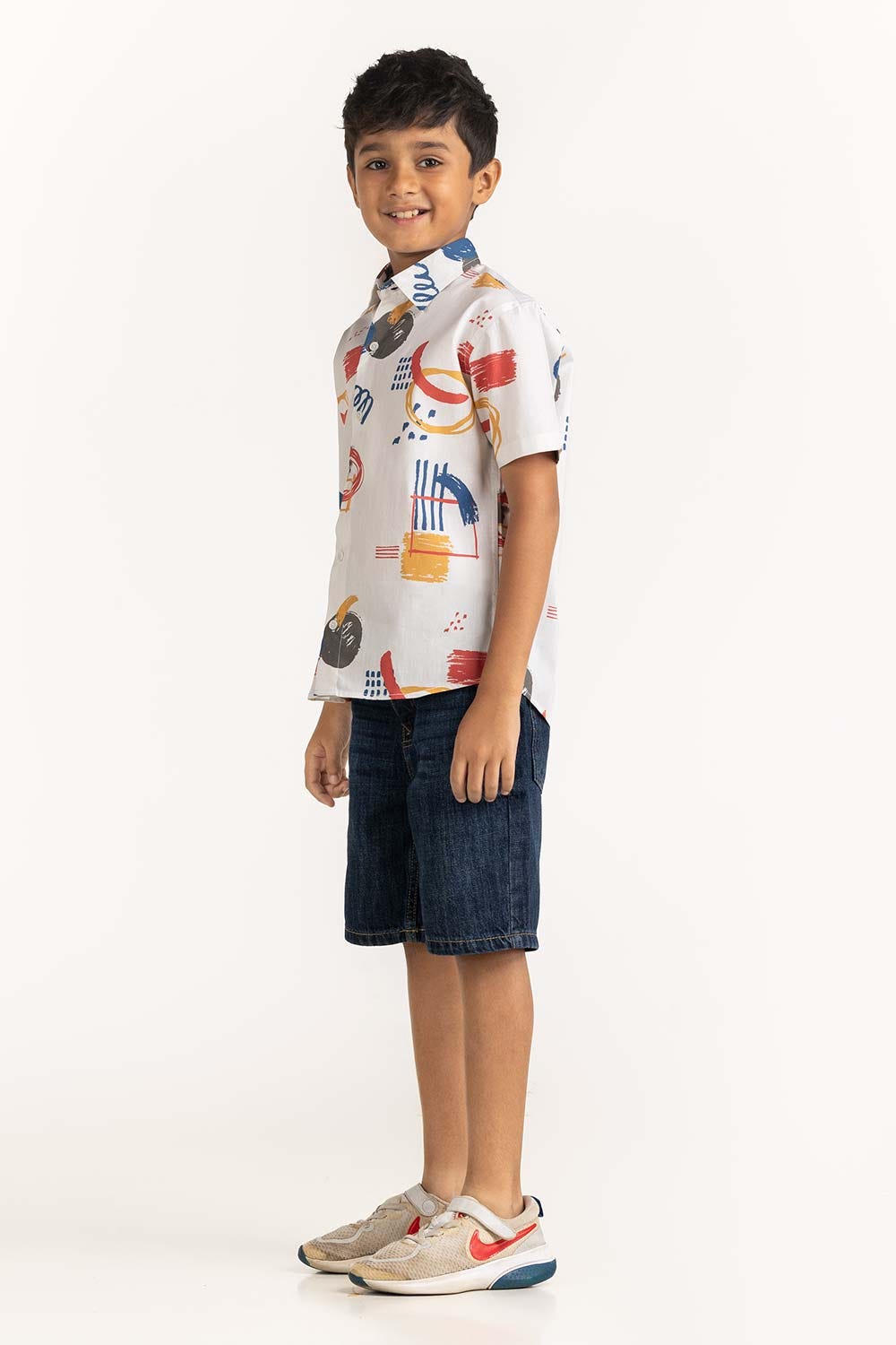 Junior Boy Multi Printed Casual Shirt JB-CS-SS23-001