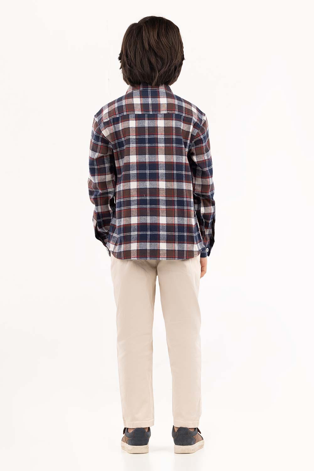 Junior Boy Navy Casual Shirt 224-317-013