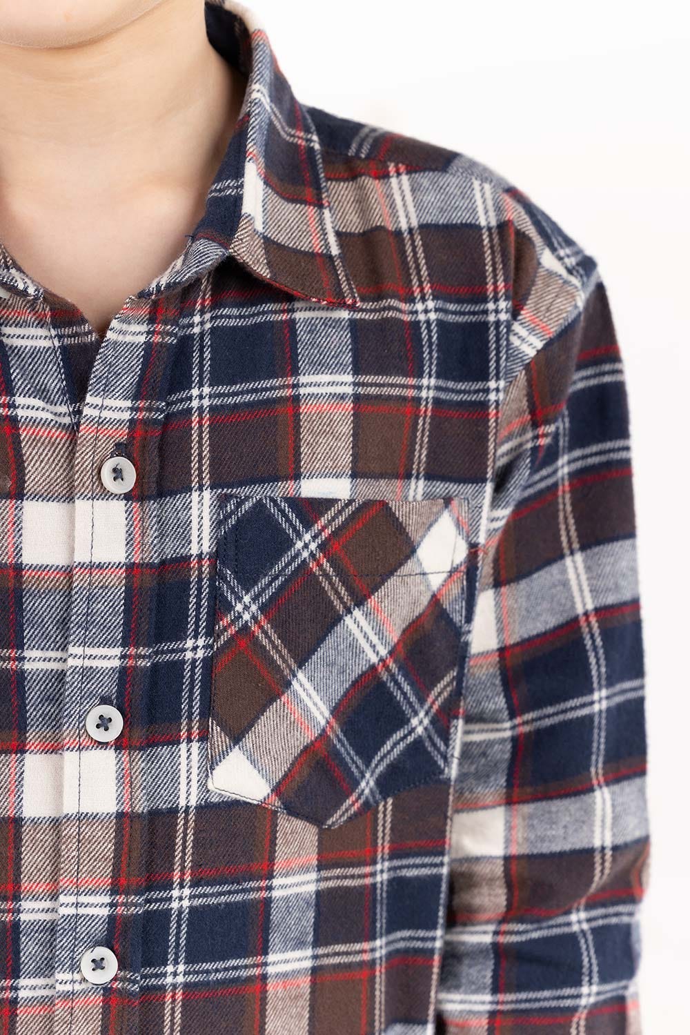 Junior Boy Navy Casual Shirt 224-317-013