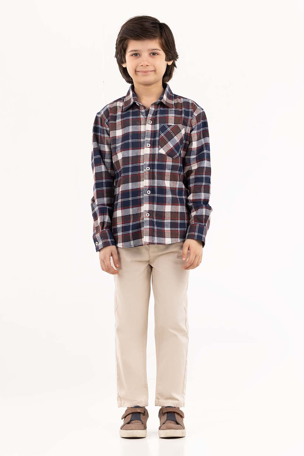 Junior Boy Navy Casual Shirt 224-317-013