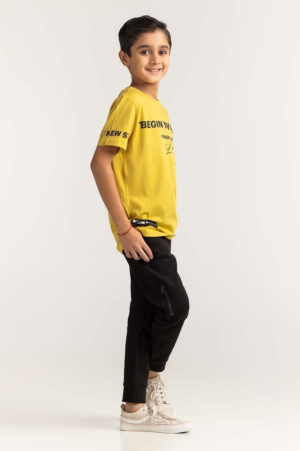 Junior Boy Olive Oil Printed Tee JB-TS-SS24-012