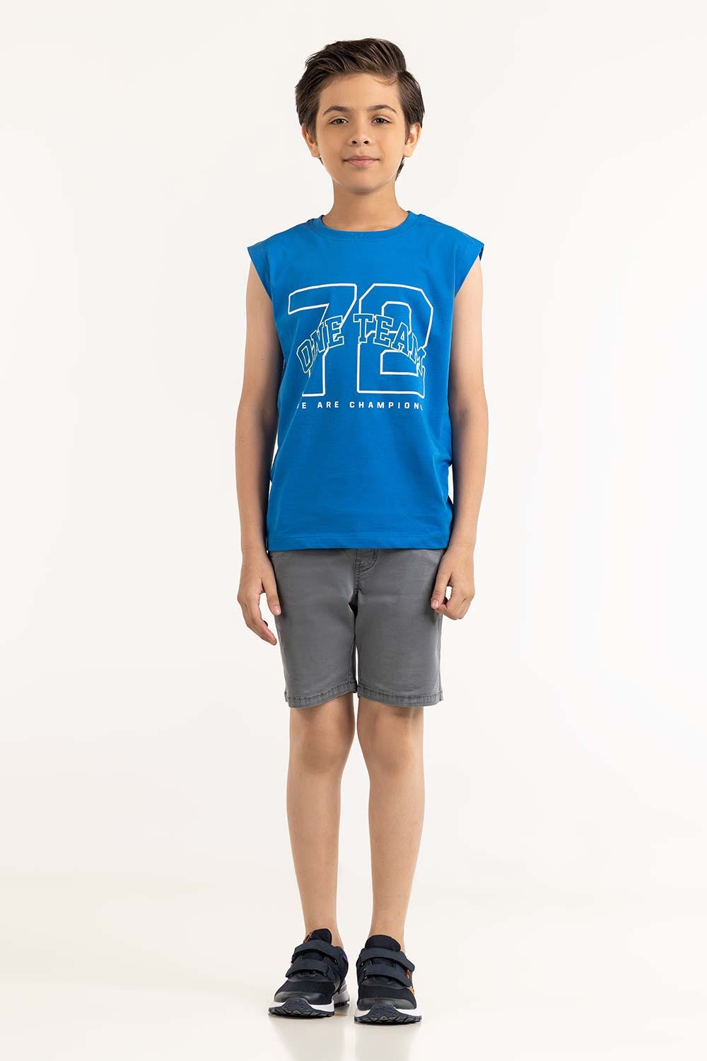 Junior Boy Packet Blue T-Shirt 231-313-039