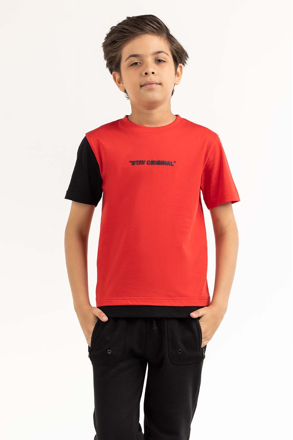 Junior Boy Red T-Shirt 231-313-010