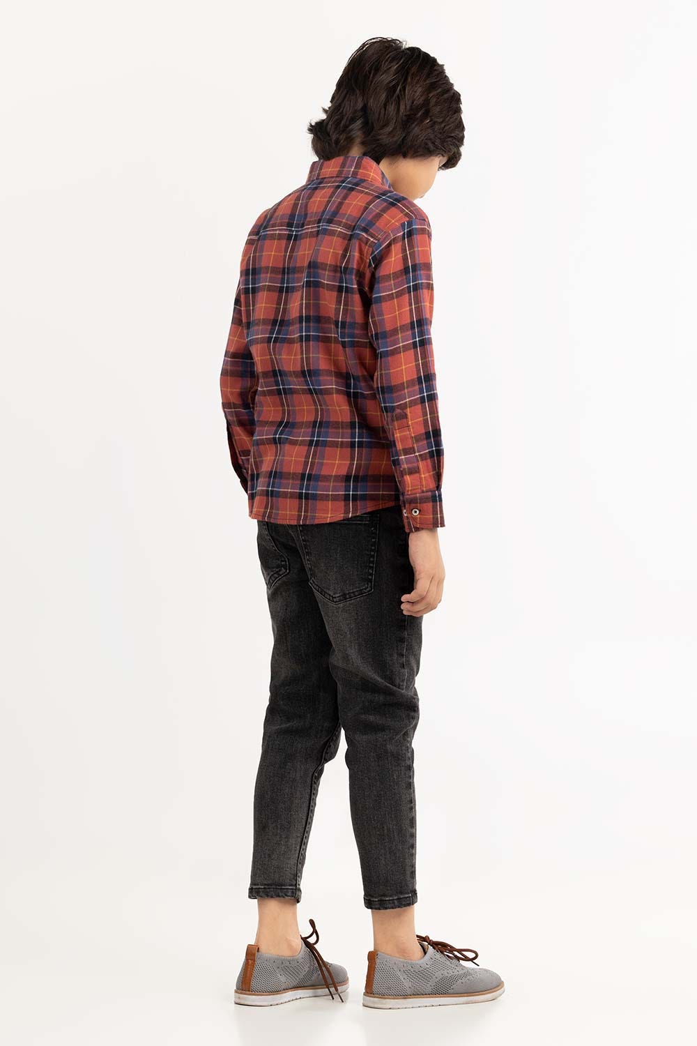 Junior Boy Salmon Casual Shirt 224-317-014