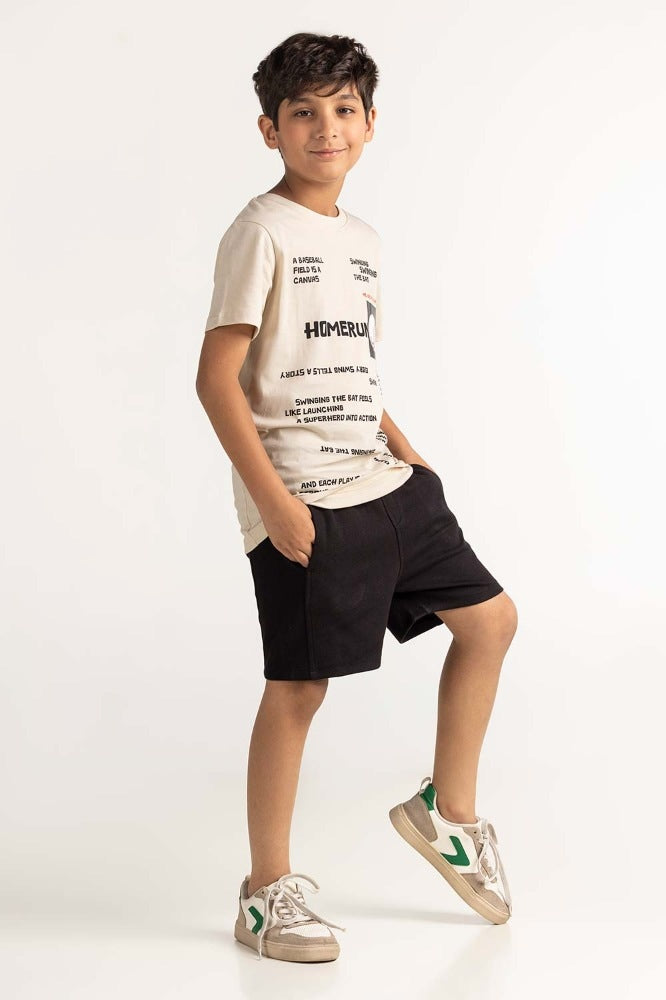 Junior Boy Sand Printed Tee JB-TS-SS24-020