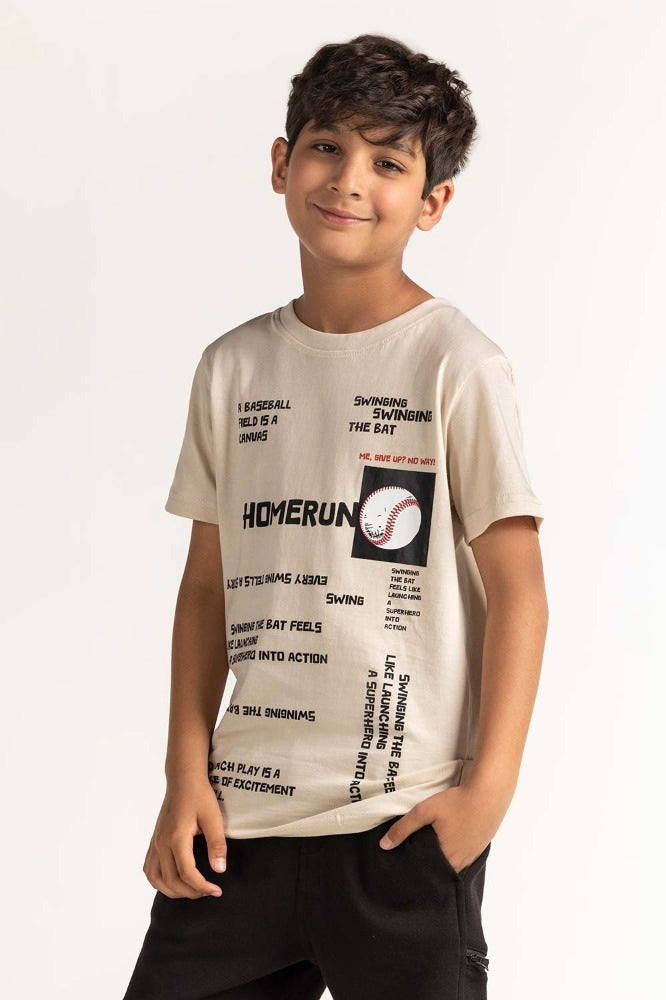 Junior Boy Sand Printed Tee JB-TS-SS24-020