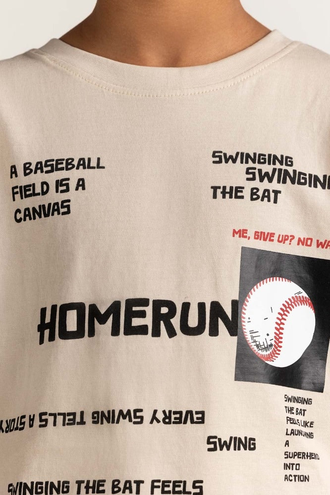 Junior Boy Sand Printed Tee JB-TS-SS24-020