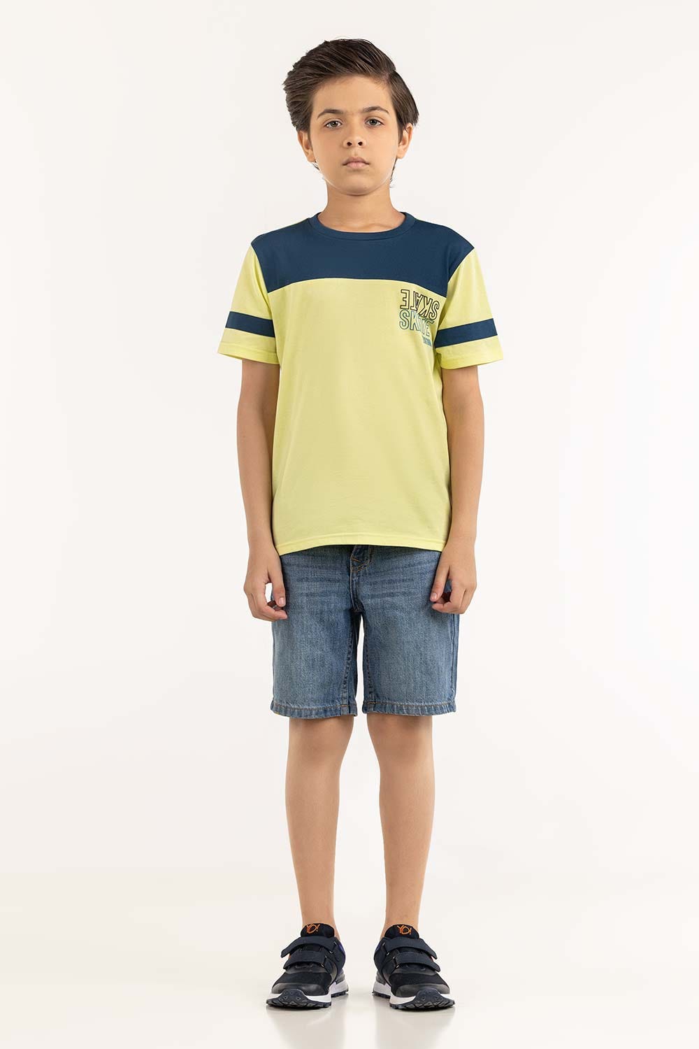 Junior Boy Sun Lime T-Shirt 231-313-013