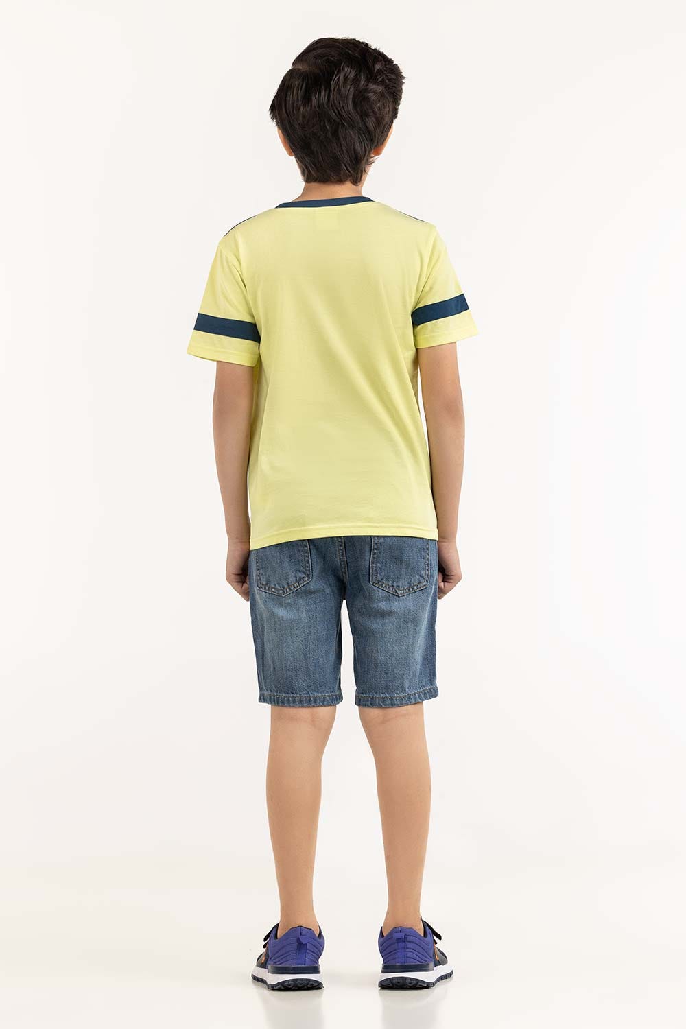 Junior Boy Sun Lime T-Shirt 231-313-013