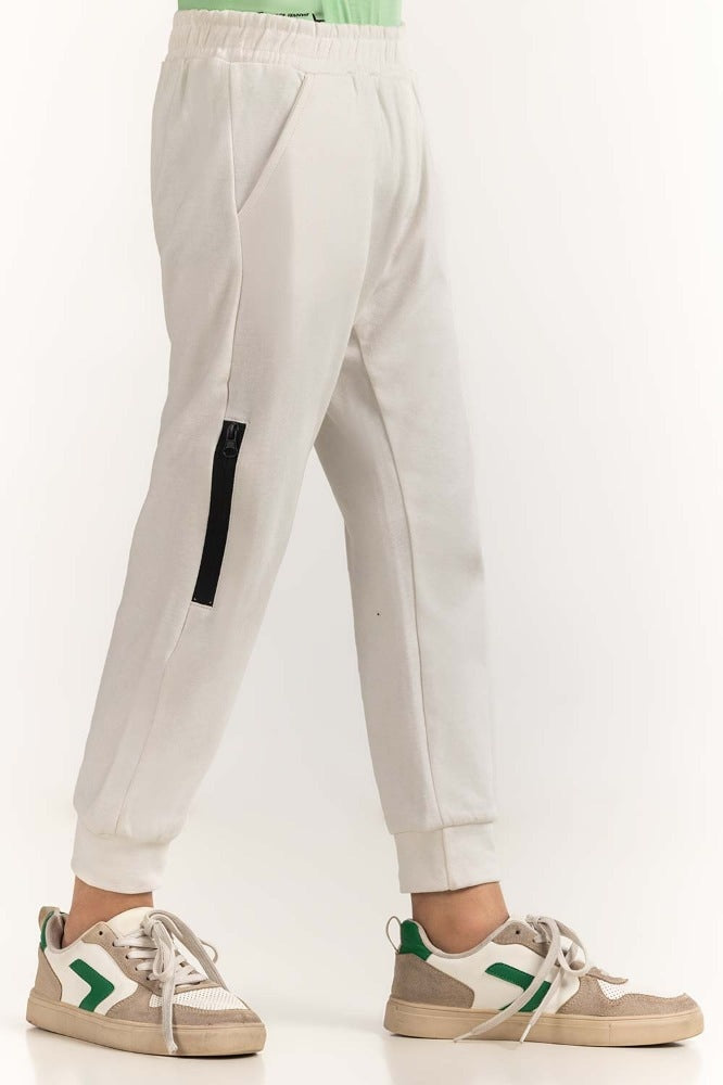 Junior Boy White Basic Trouser JB-TRC-SS24-002