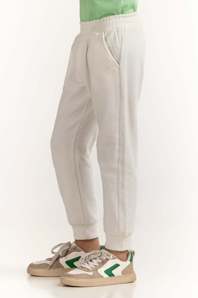Junior Boy White Basic Trouser JB-TRC-SS24-002