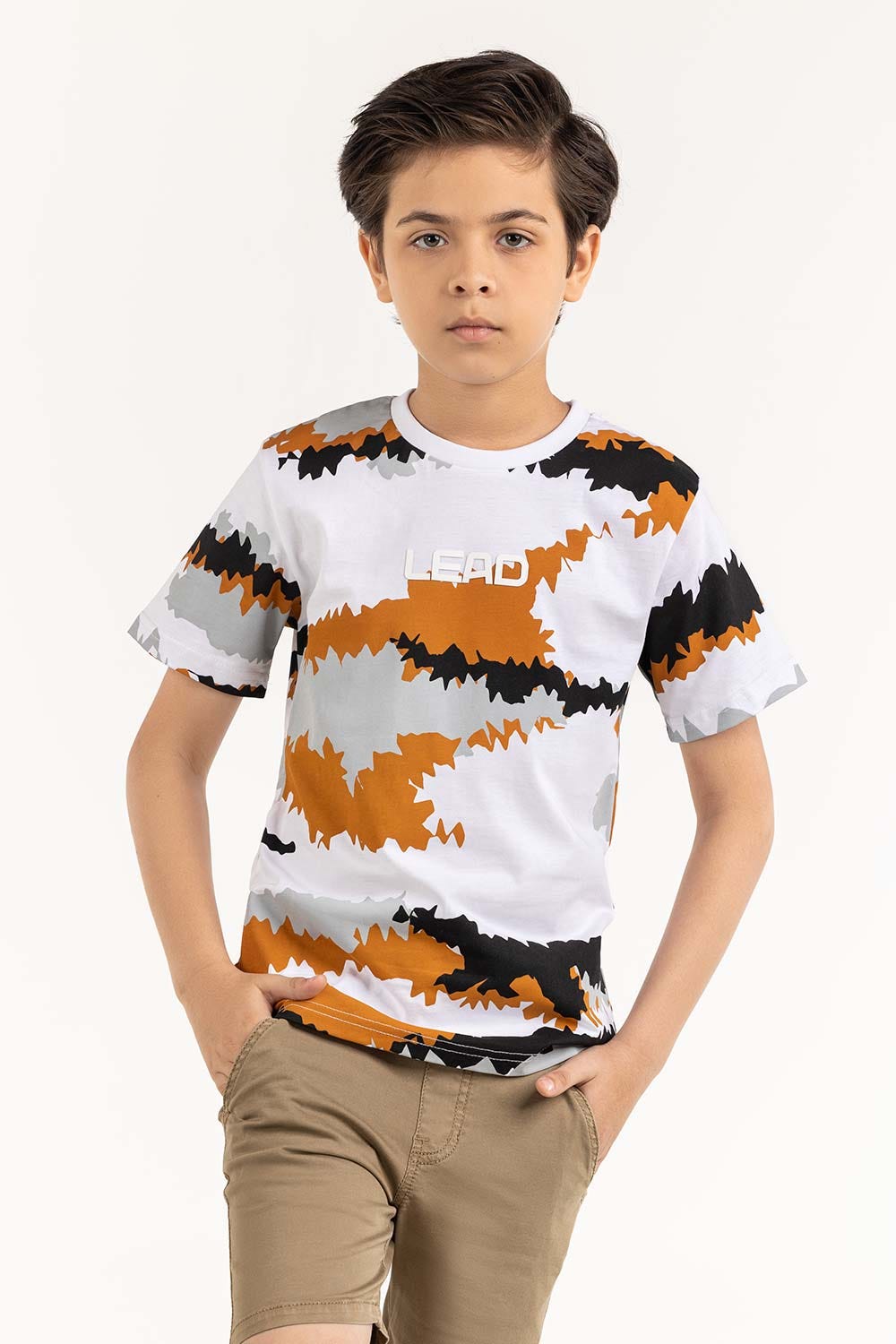 Junior Boy White T-Shirt 231-313-045