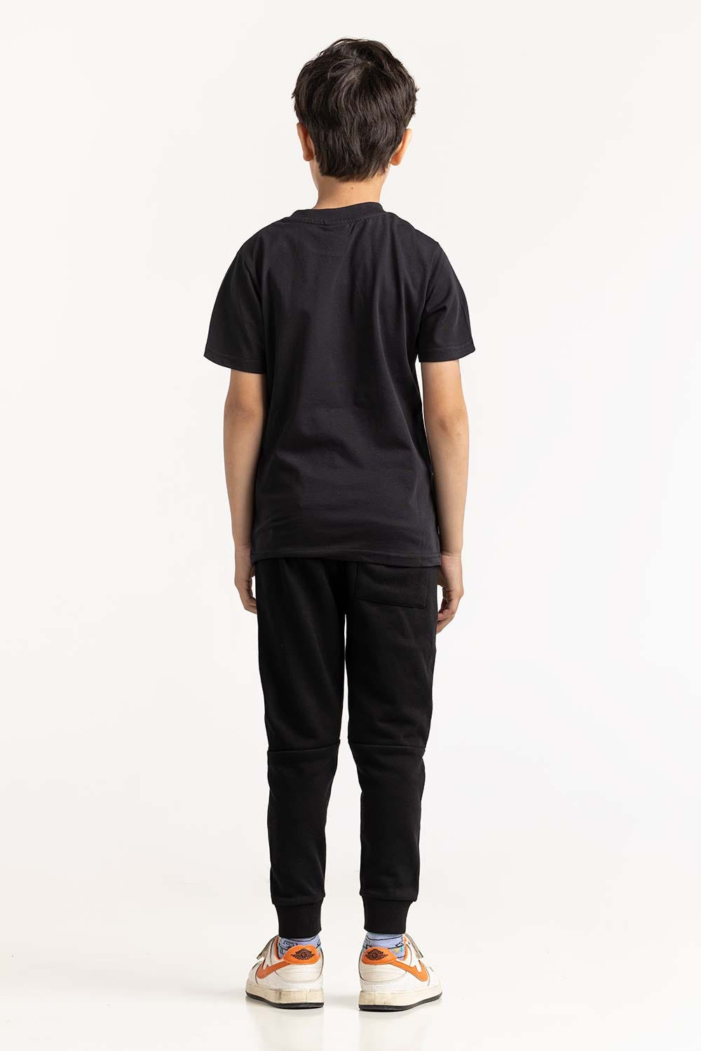 Junior Boy Black T-Shirt 231-313-001 A