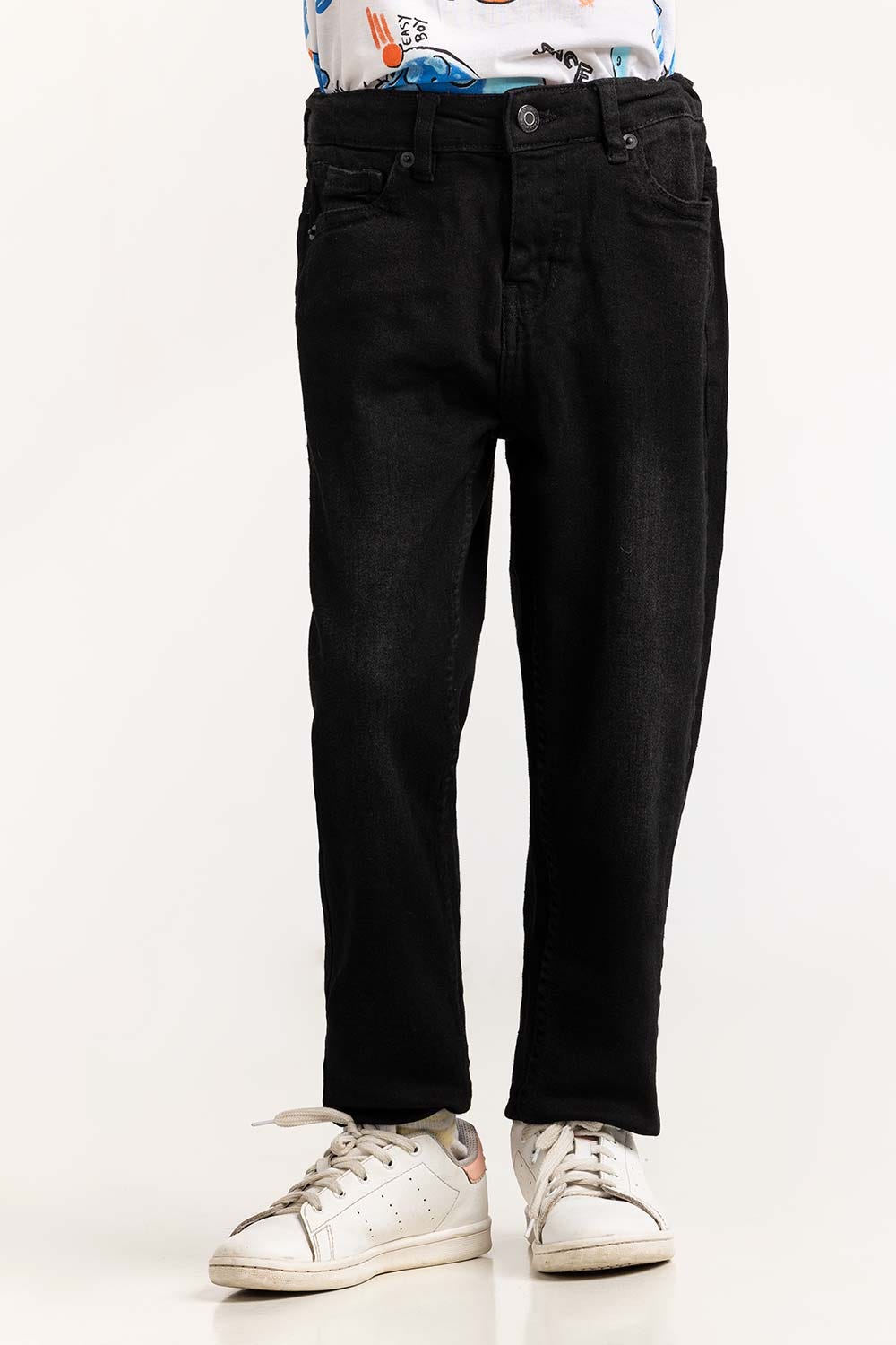 Junior Boy Charcoal Jeans 224-321-008