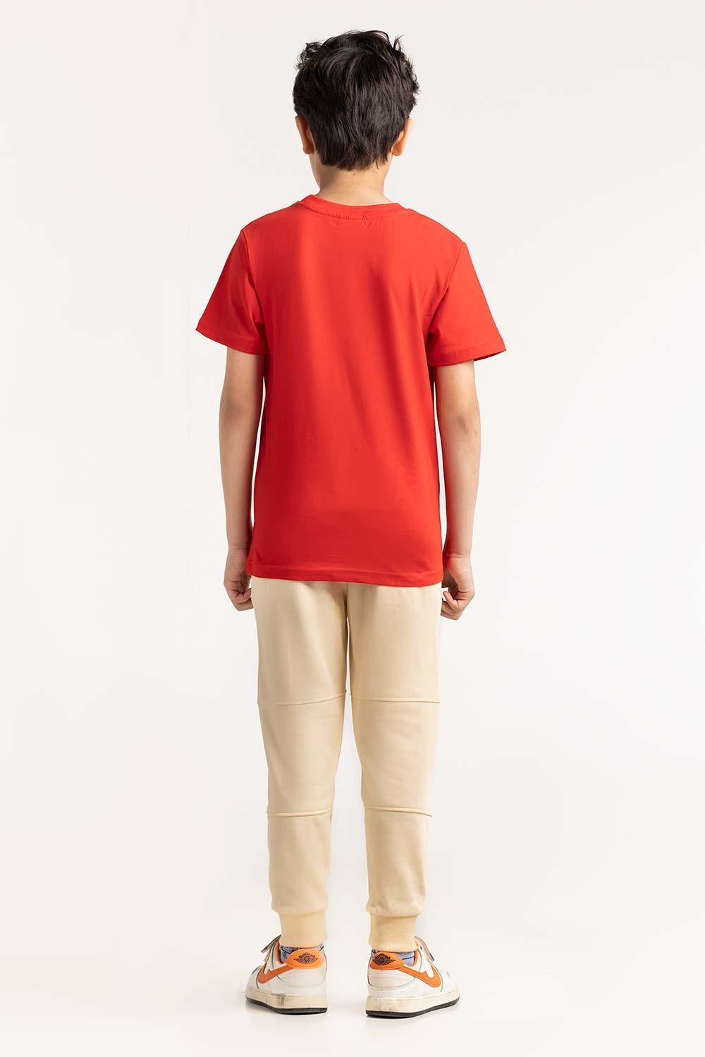 Junior Boy Red T-Shirt 231-313-001 F