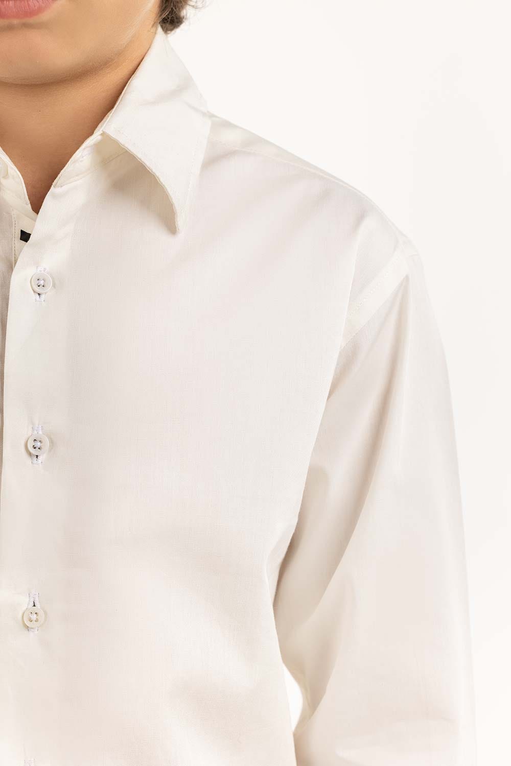 Junior Boy White Casual Shirt 231-317-014