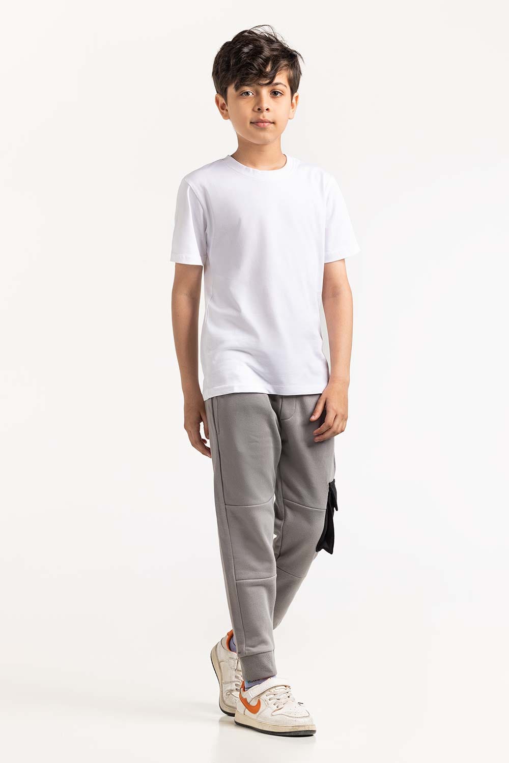 Junior Boy White T-Shirt 231-313-001 B