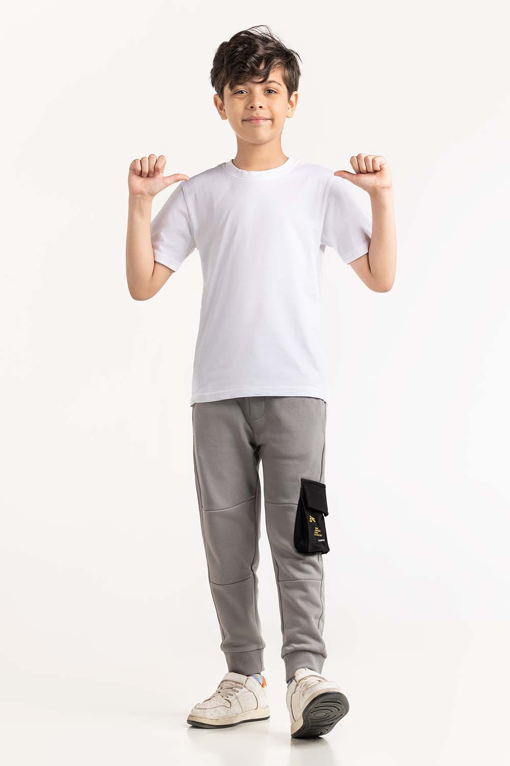 Junior Boy White T-Shirt 231-313-001 B