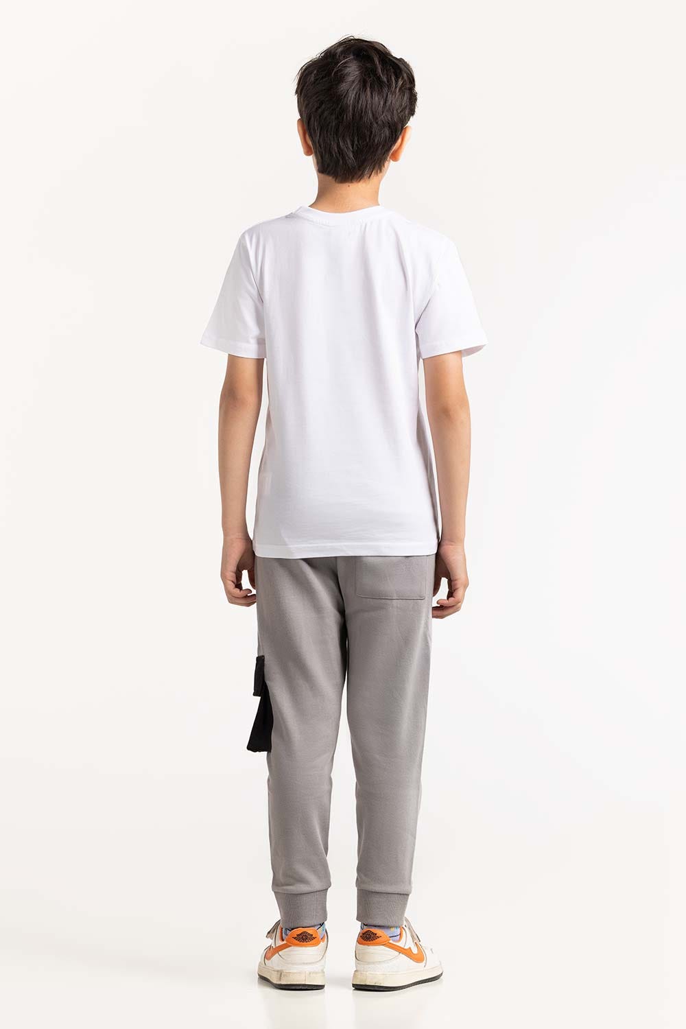 Junior Boy White T-Shirt 231-313-001 B