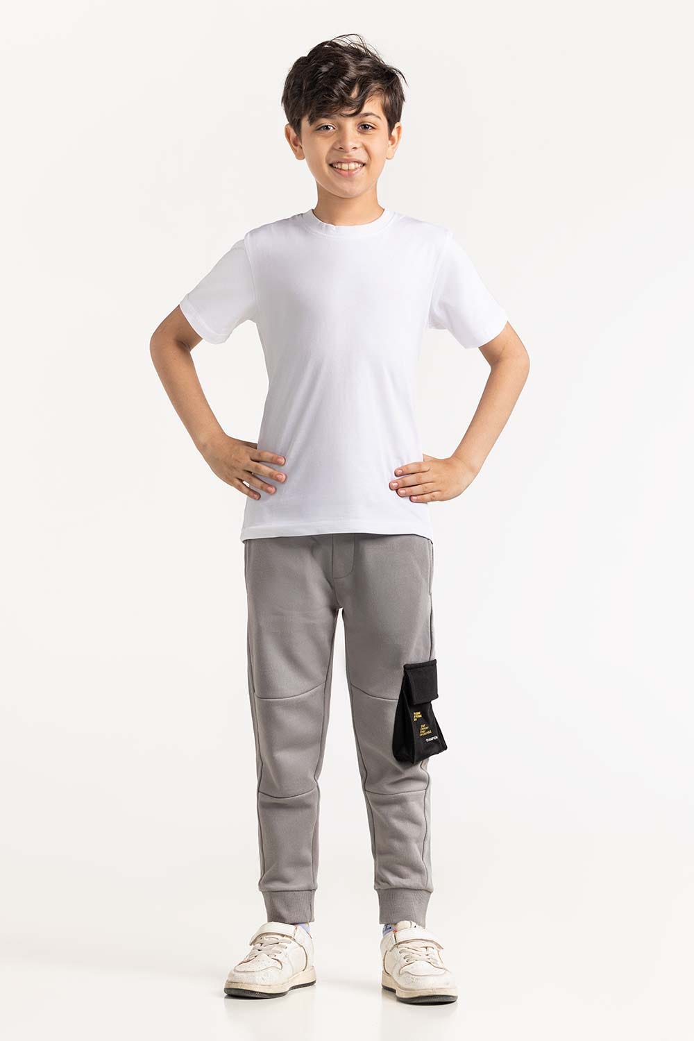 Junior Boy White T-Shirt 231-313-001 B