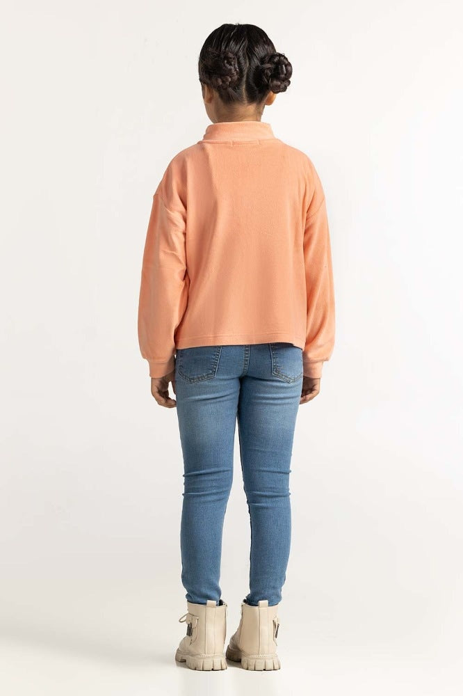 Junior Girl Basic Knitted Sweatshirt 224-412-006