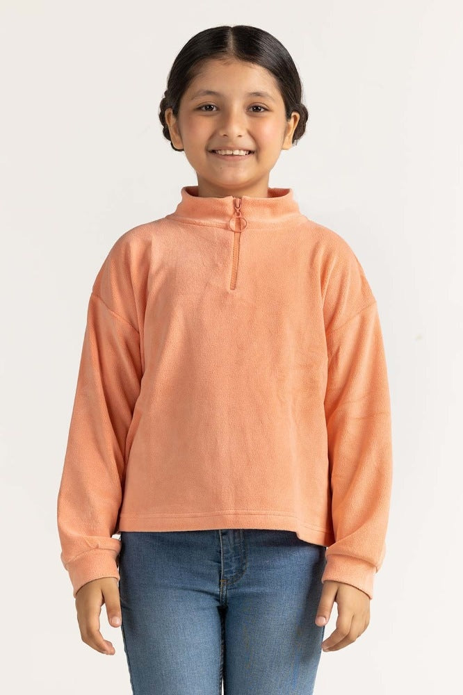 Junior Girl Basic Knitted Sweatshirt 224-412-006