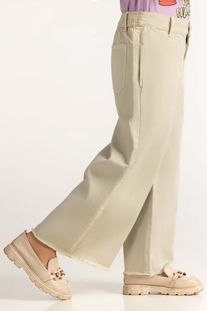 Junior Girl Beige Basic Trouser JG-NDJ-SS24-003