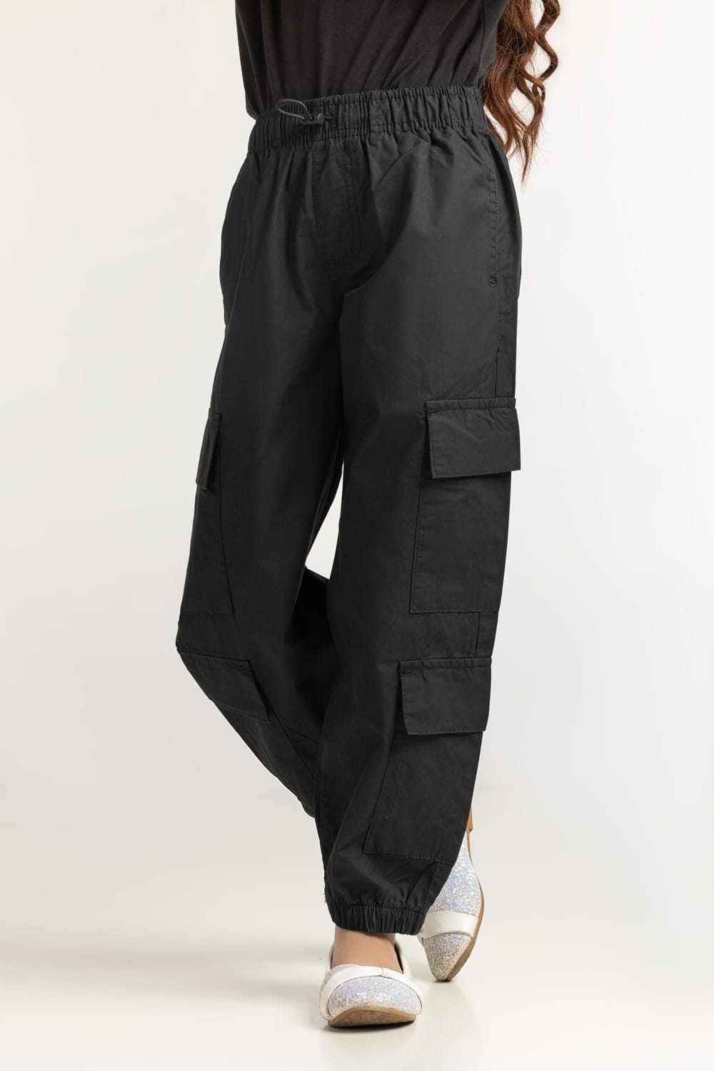 Junior Girl Black Basic Trouser JG-NDJ-SS24-006