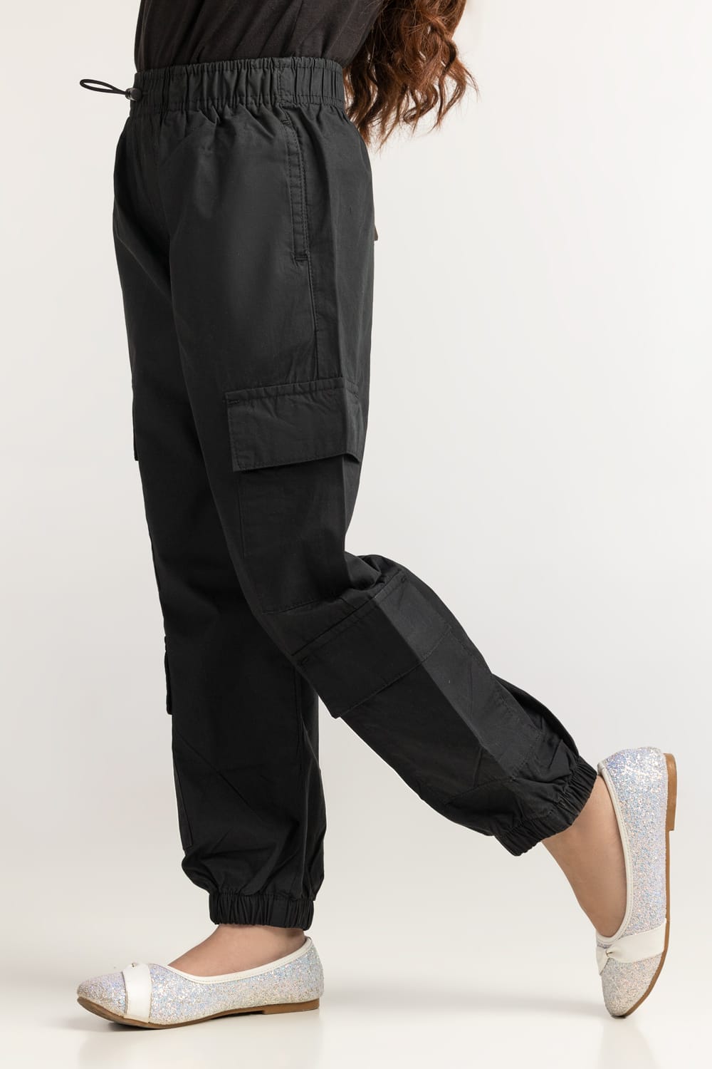 Junior Girl Black Basic Trouser JG-NDJ-SS24-006