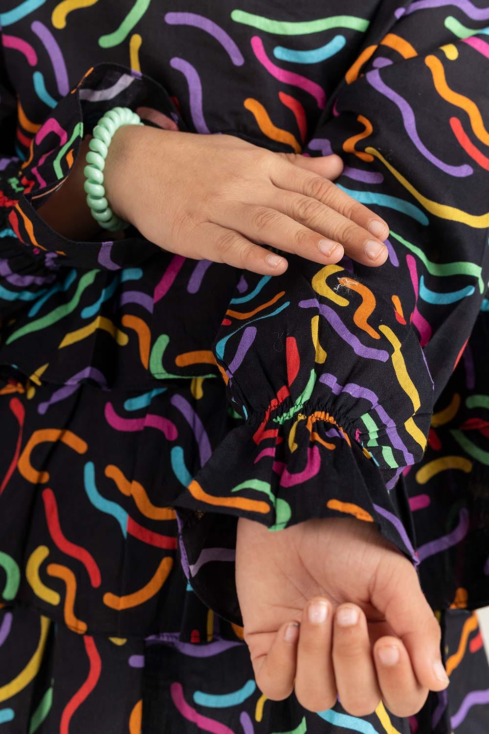 Junior Girl Black Blouse 231-417-010