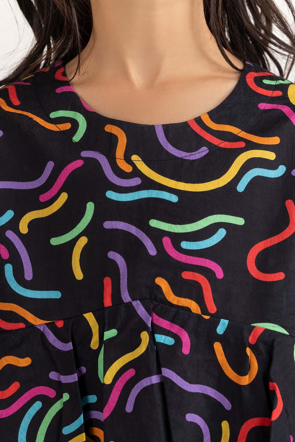 Junior Girl Black Blouse 231-417-010