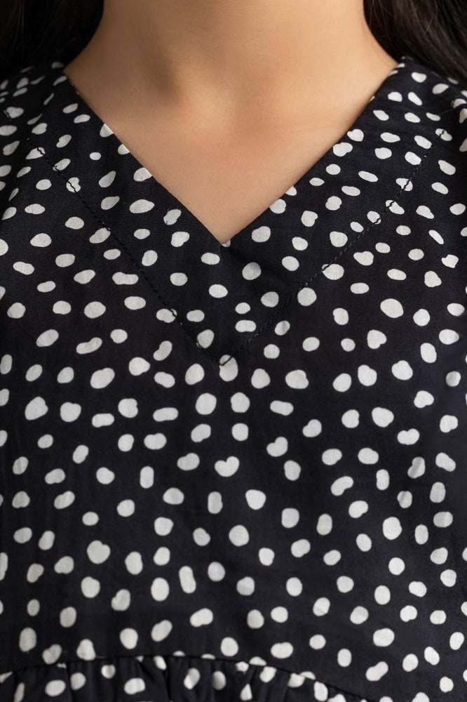 Junior Girl Black Dress 231-414-401