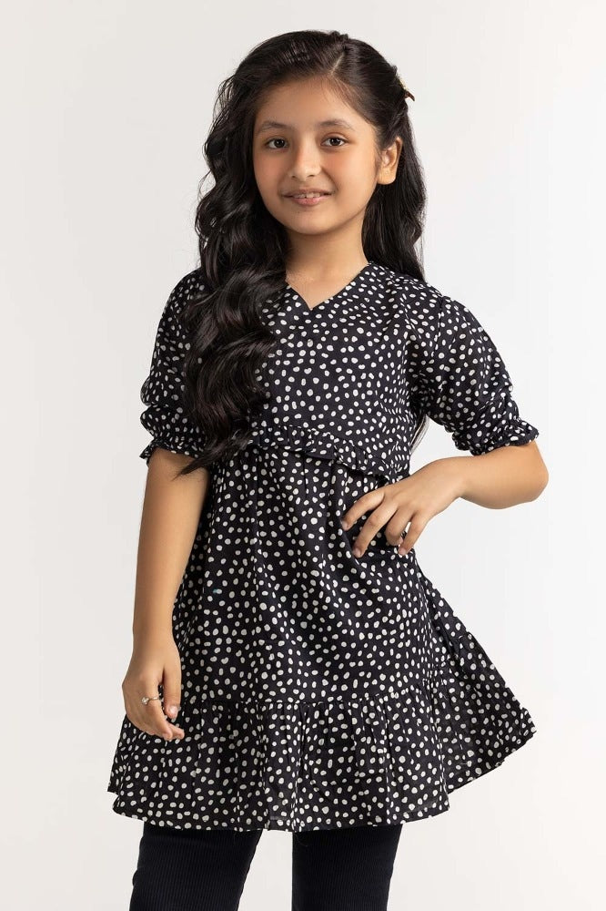 Junior Girl Black Dress 231-414-401