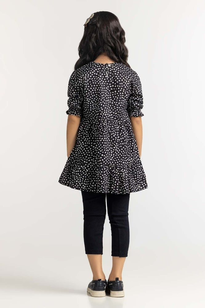 Junior Girl Black Dress 231-414-401