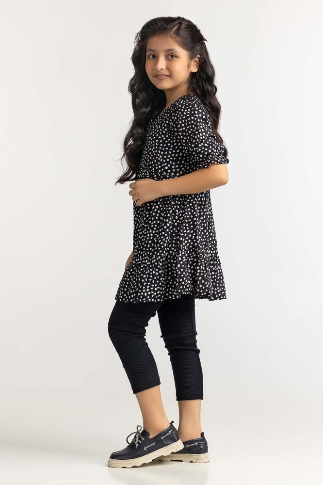 Junior Girl Black Dress 231-414-401