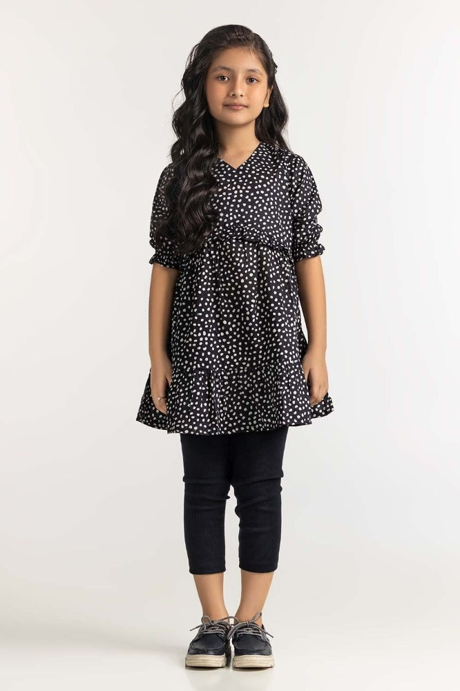 Junior Girl Black Dress 231-414-401
