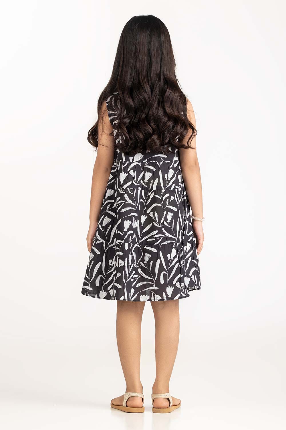 Junior Girl Black Dress 231-417-011