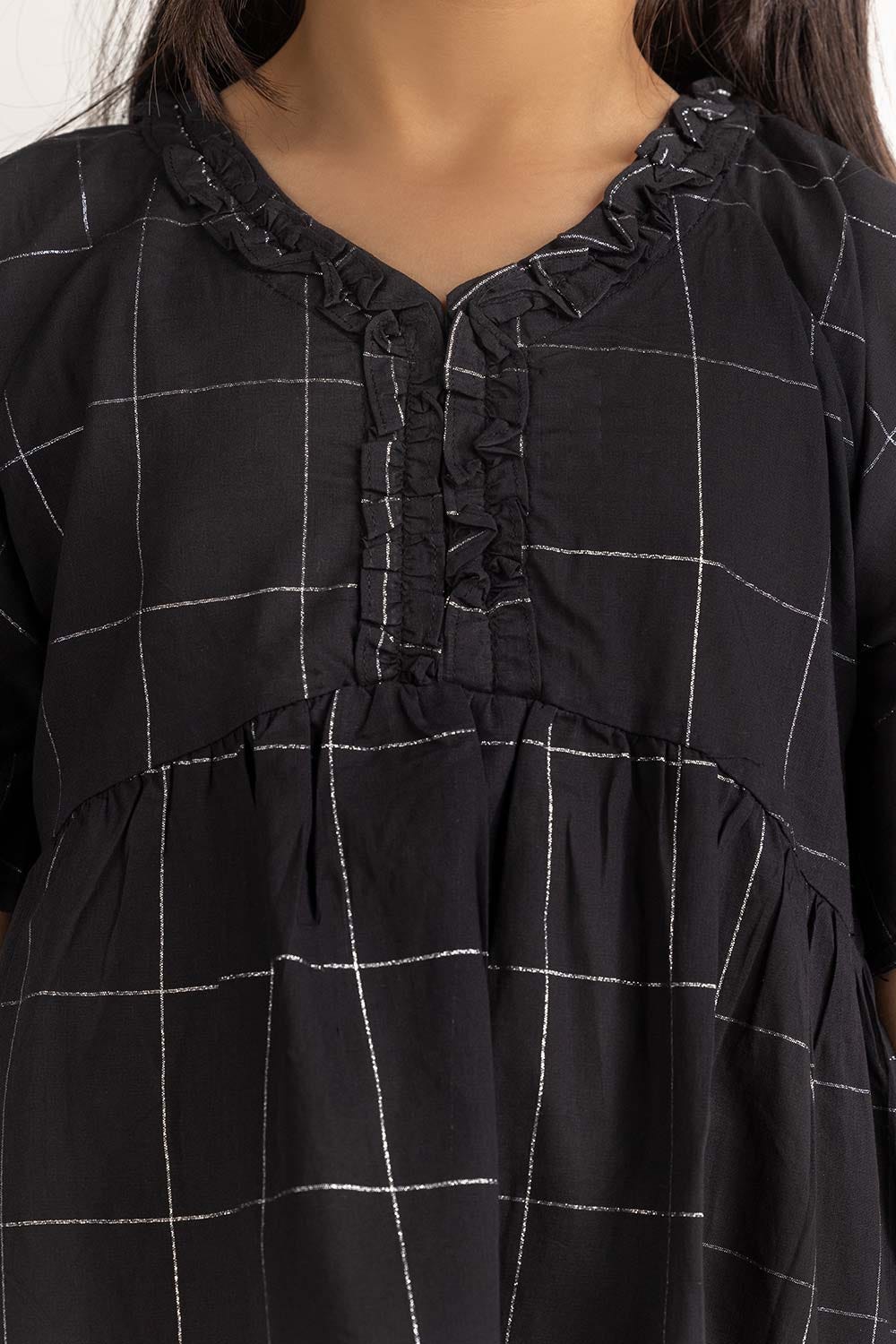 Junior Girl Black Dress 231-417-024