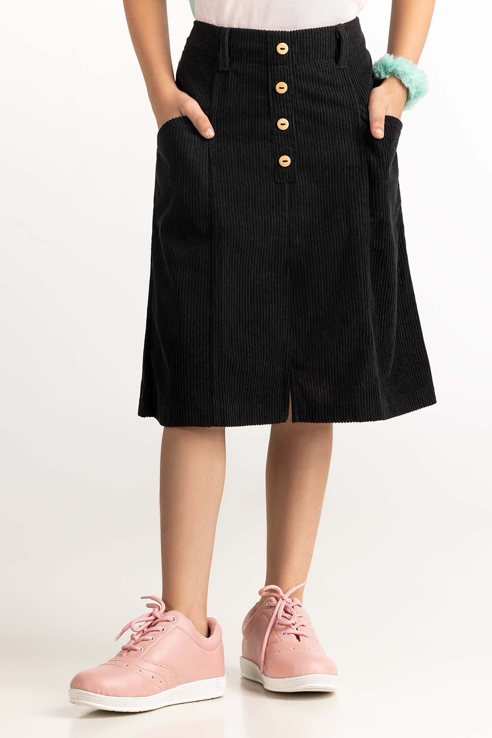 Junior Girl Black Skirt 224-420-218