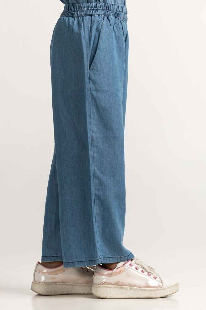 Junior Girl Blue Basic Trouser JG-TRC-SS24-305