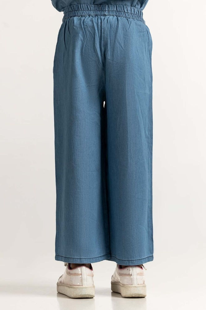 Junior Girl Blue Basic Trouser JG-TRC-SS24-305