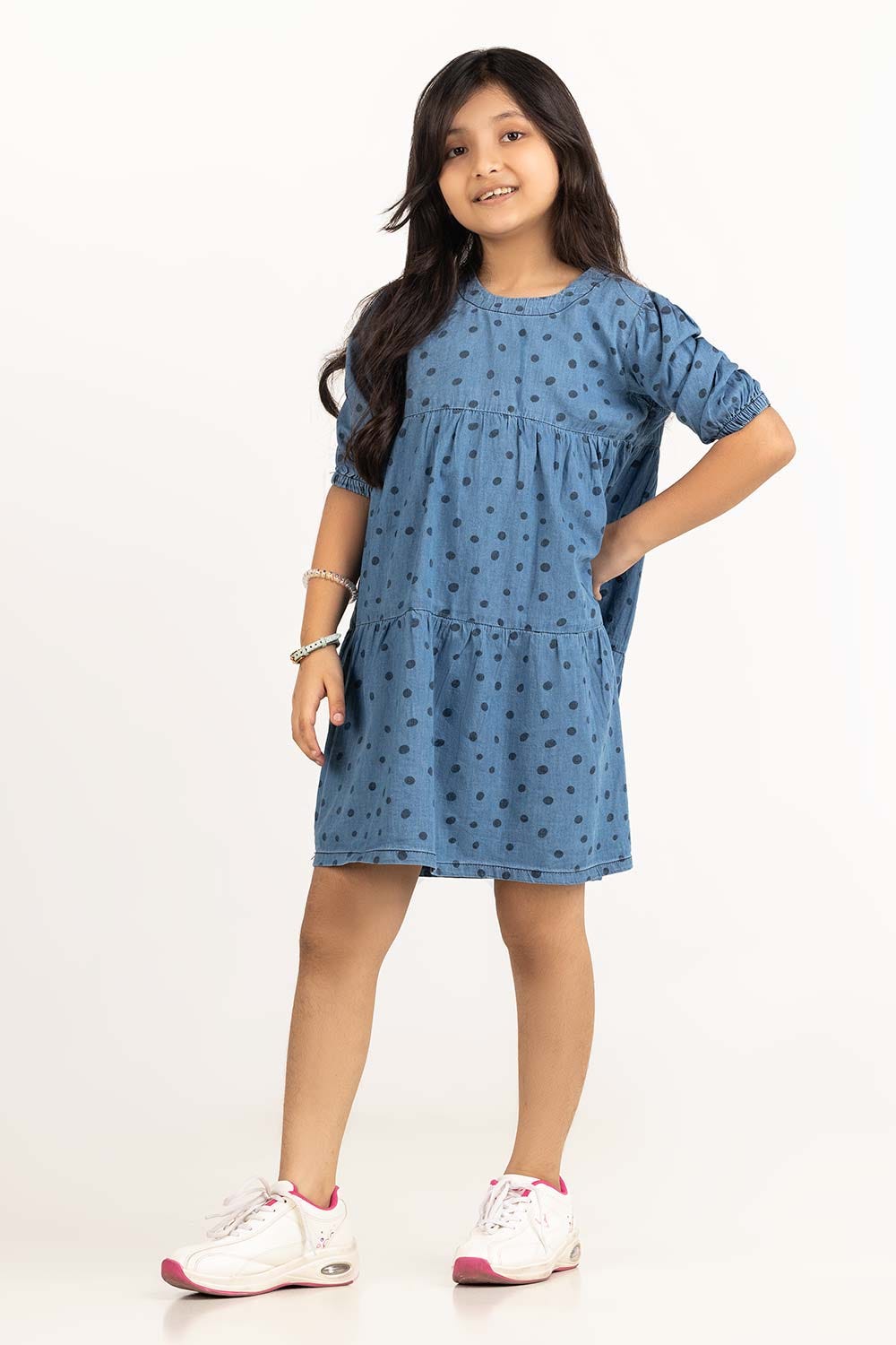 Junior Girl Blue Dress 231-414-212