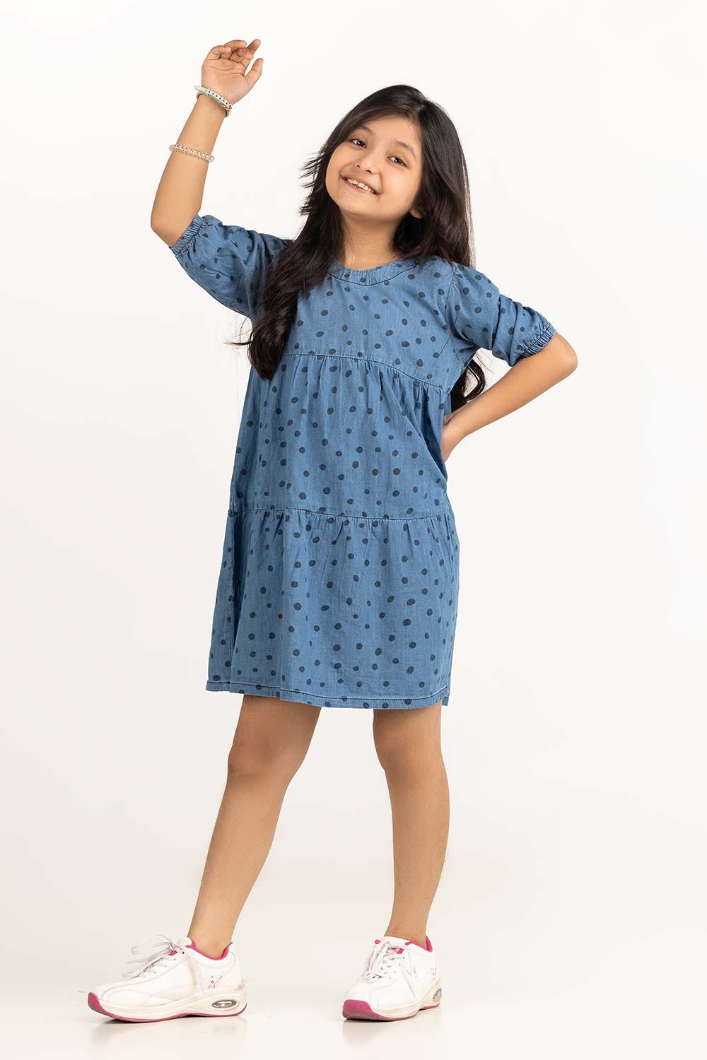 Junior Girl Blue Dress 231-414-212